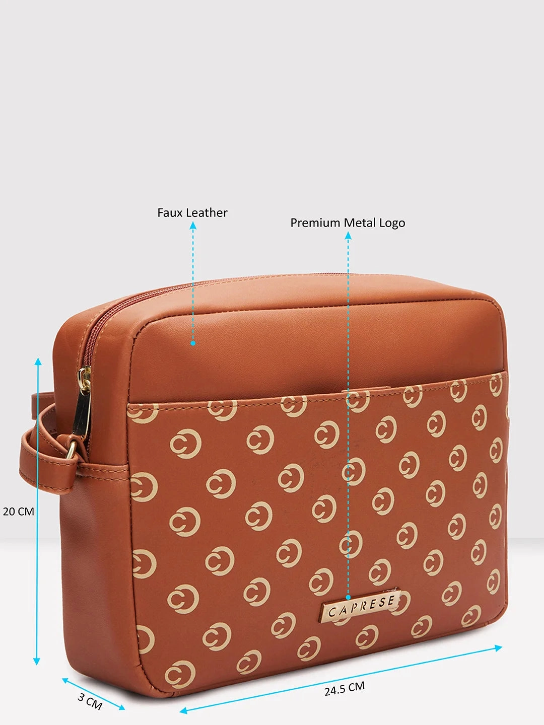 Caprese Siesta Small Tan Sling Bag