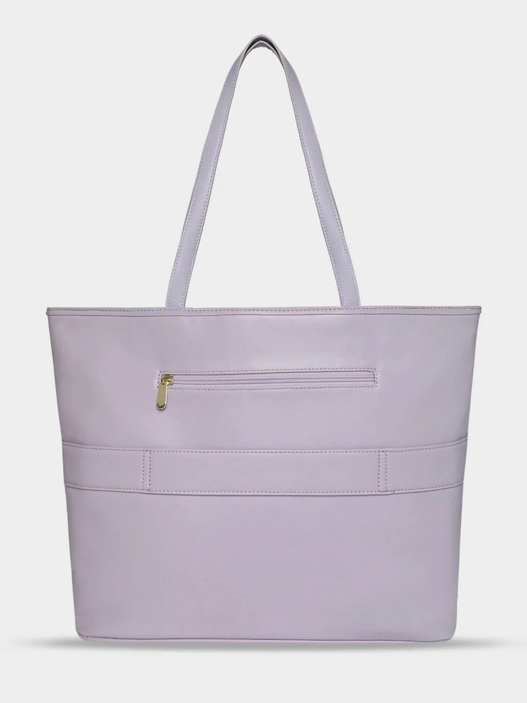 Caprese Snow Printed Large Lavender Laptop Tote