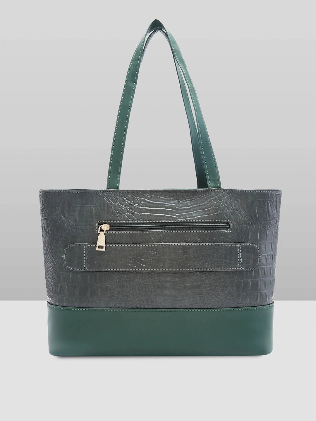 Caprese Syra Large Sage Green Laptop Tote Bag