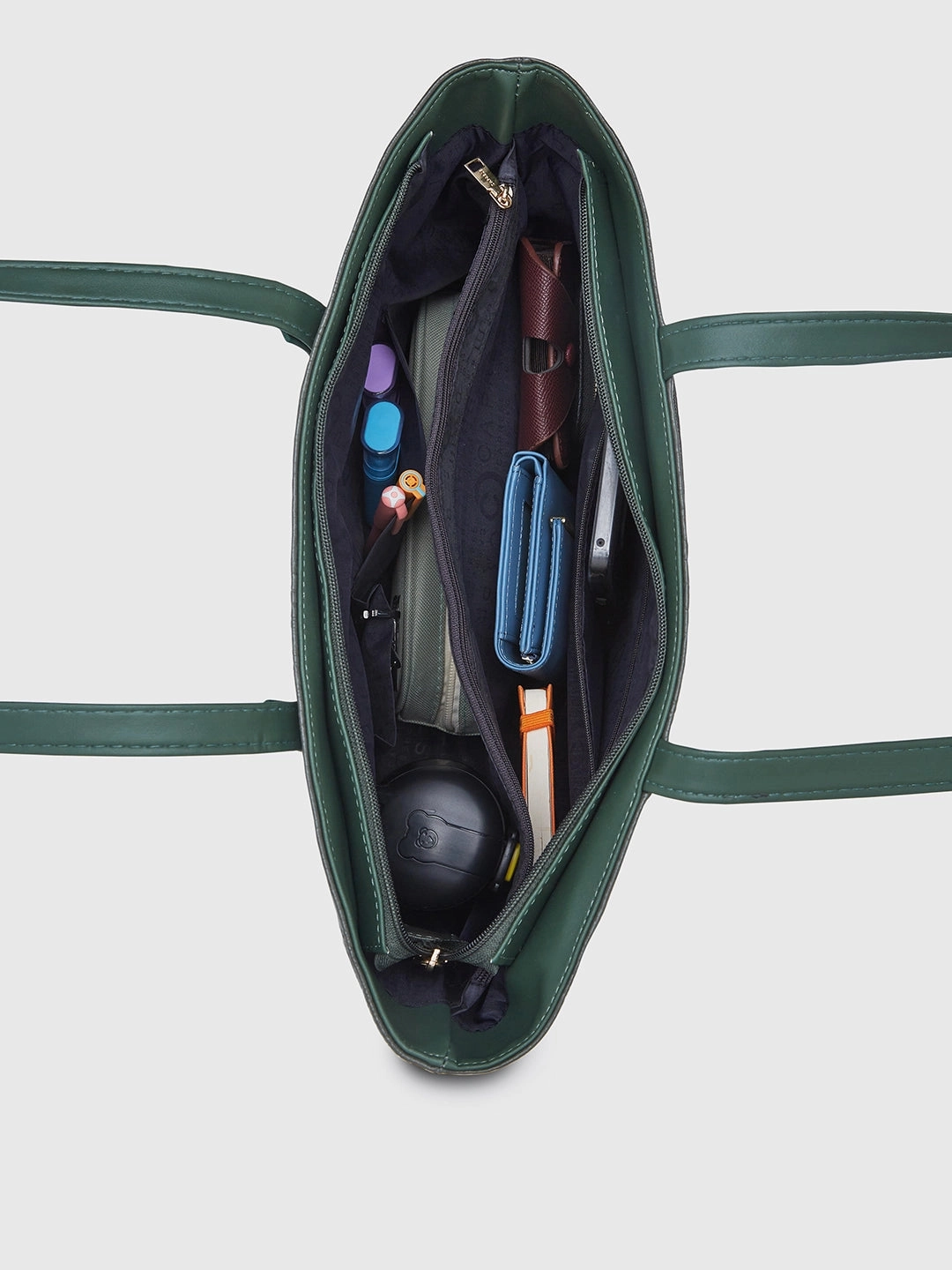 Caprese Syra Large Sage Green Laptop Tote Bag