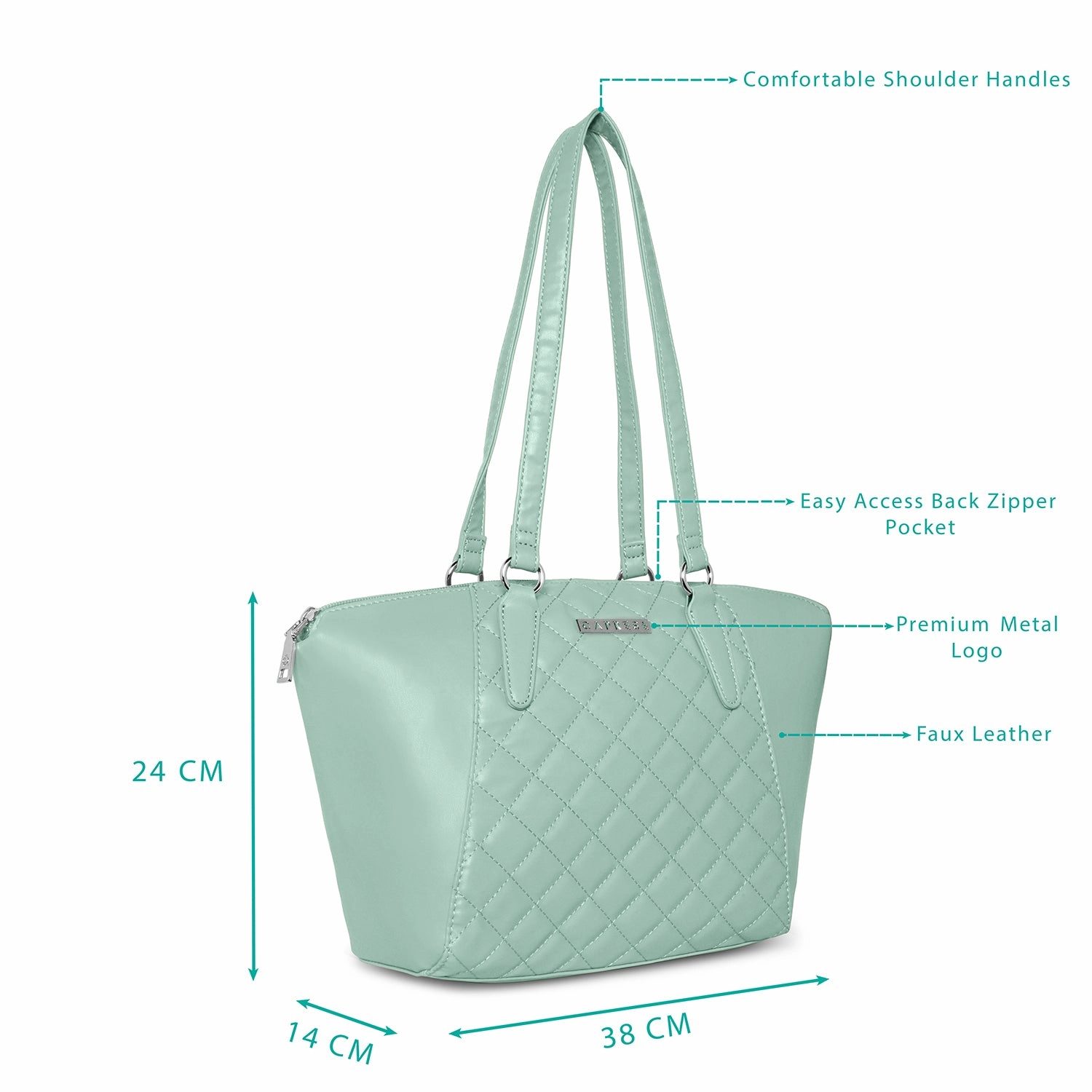 Caprese Til Large Sky Tote Bag