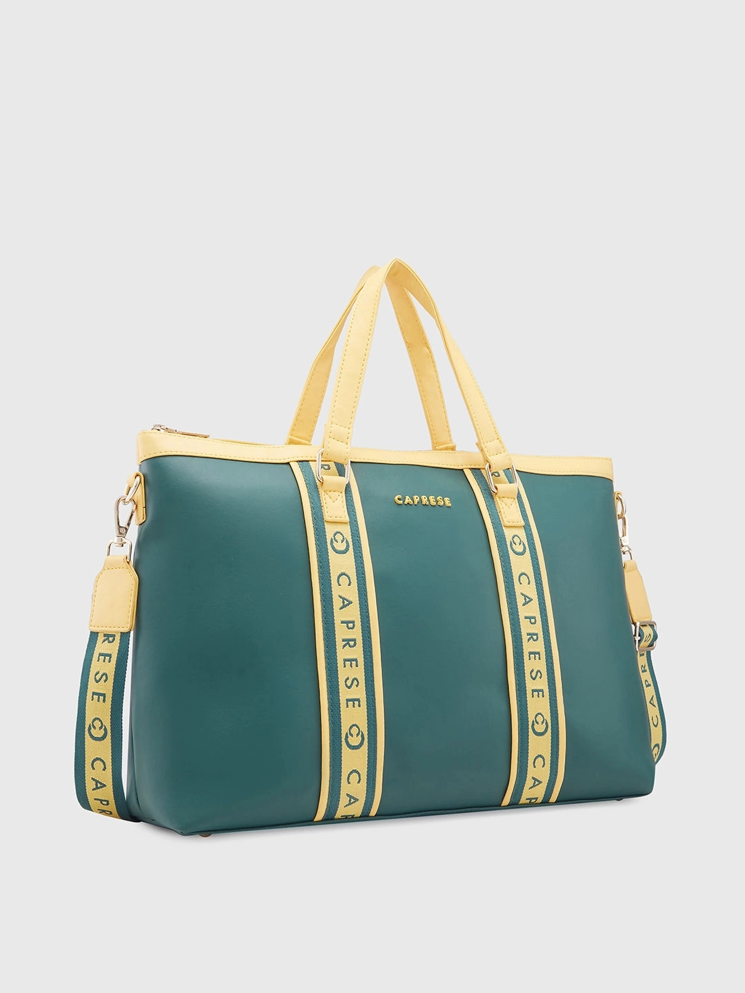 Caprese Trinity Large Dark Green Laptop Bag