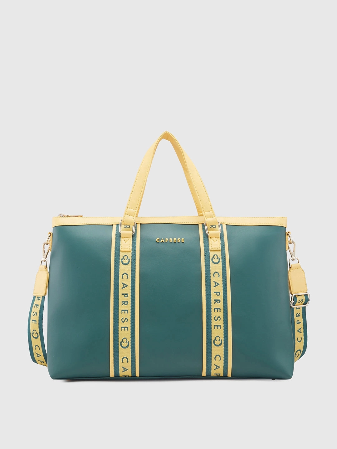 Caprese Trinity Large Dark Green Laptop Bag