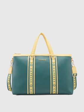 Caprese Trinity Large Dark Green Laptop Bag