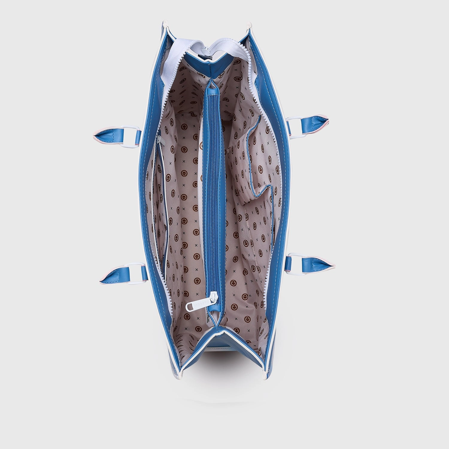Caprese Vivian Large Blue Tote Bag