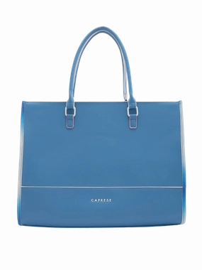 Caprese Vivian Large Blue Tote Bag