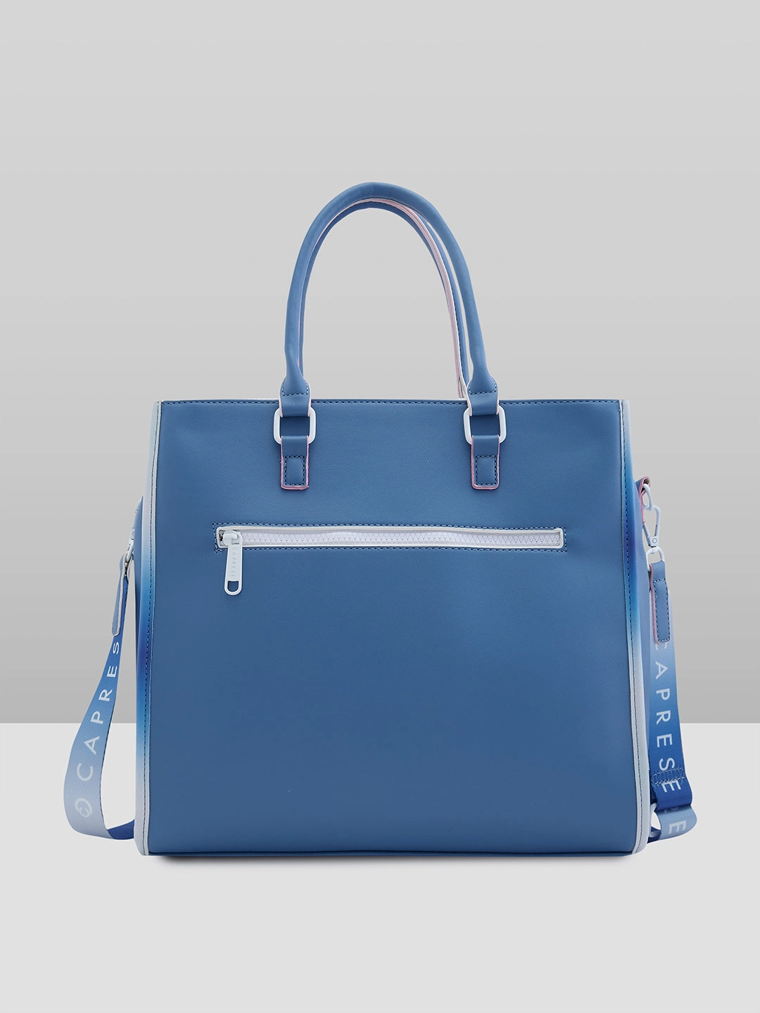 Caprese Vivian Medium Blue Tote Bag