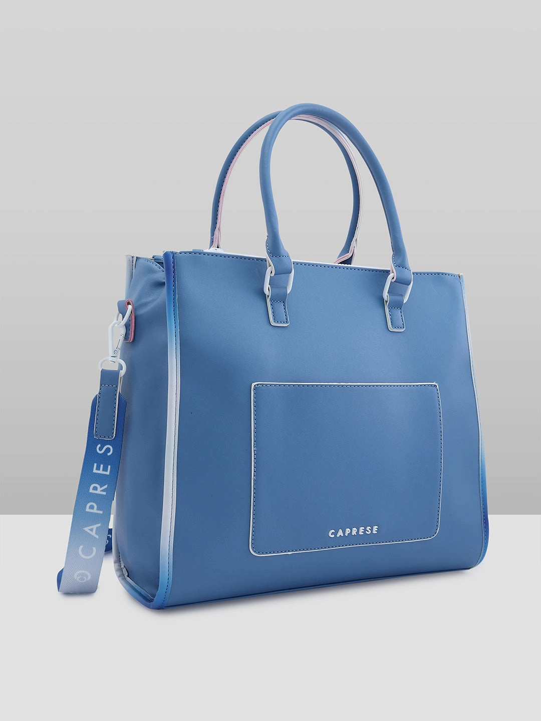 Caprese Vivian Medium Blue Tote Bag