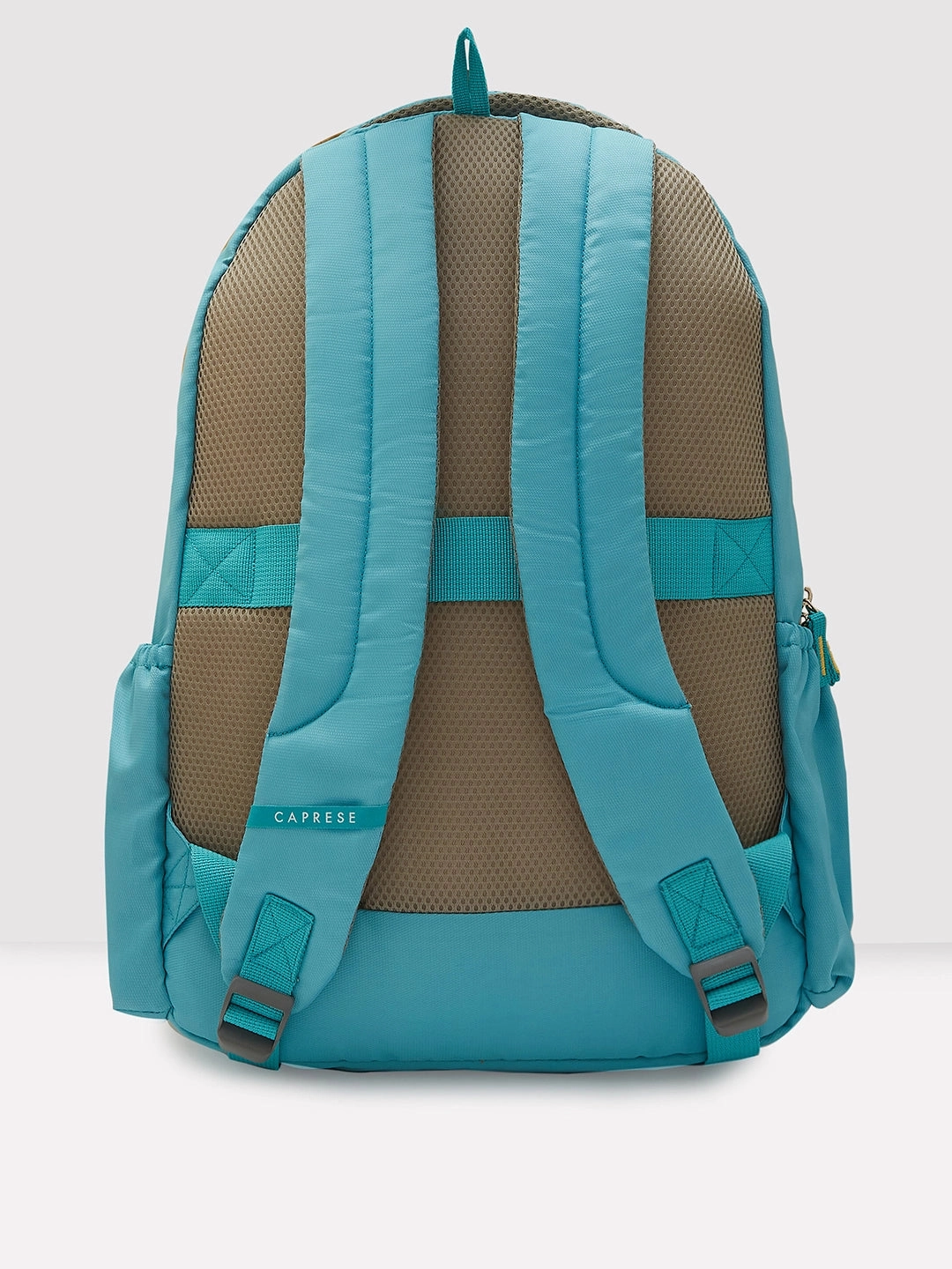 Caprese Xenia Large Printed Turquoise Laptop Backpack