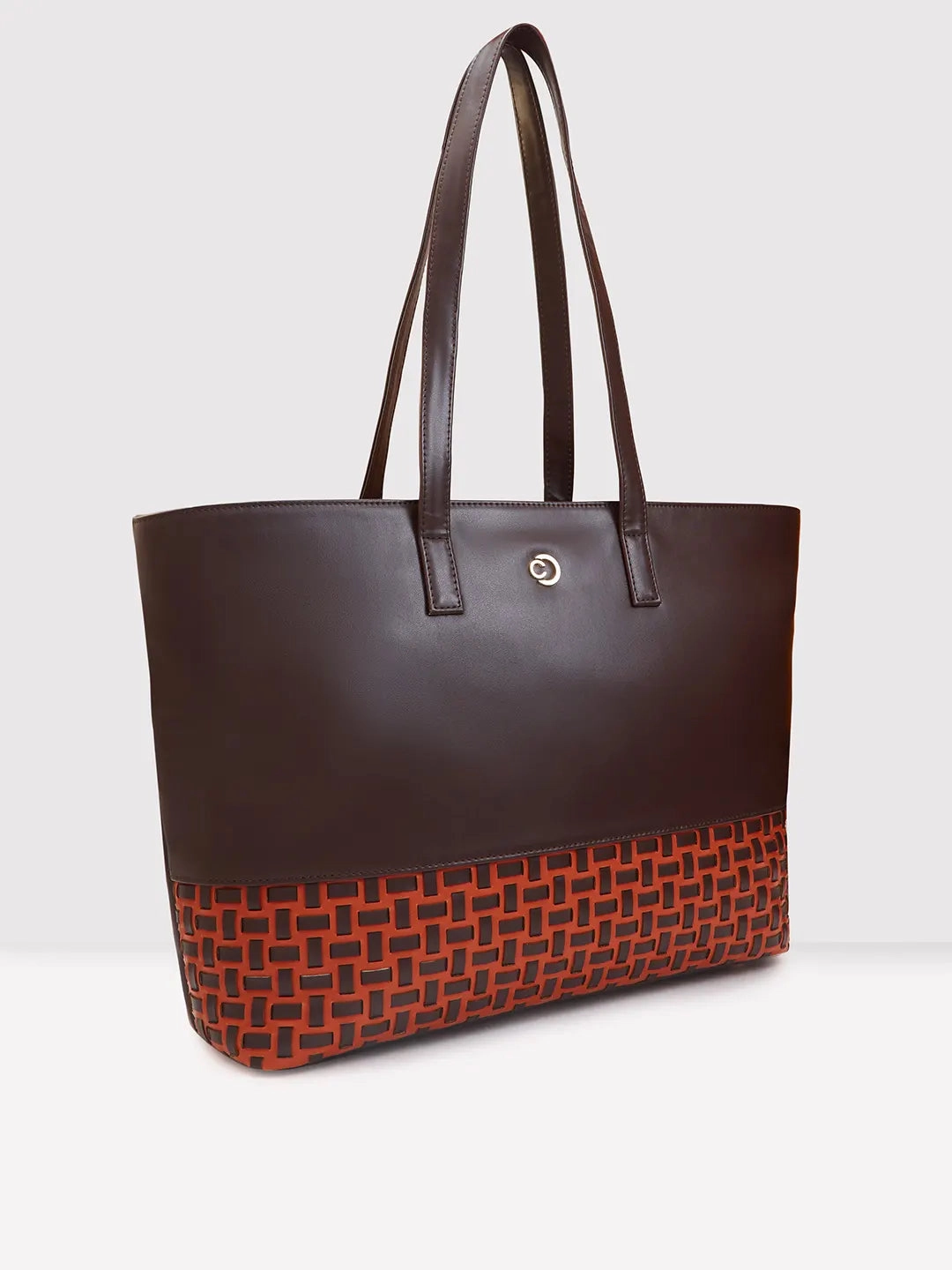 Caprese Zeta Large Chocolate Laptop Tote