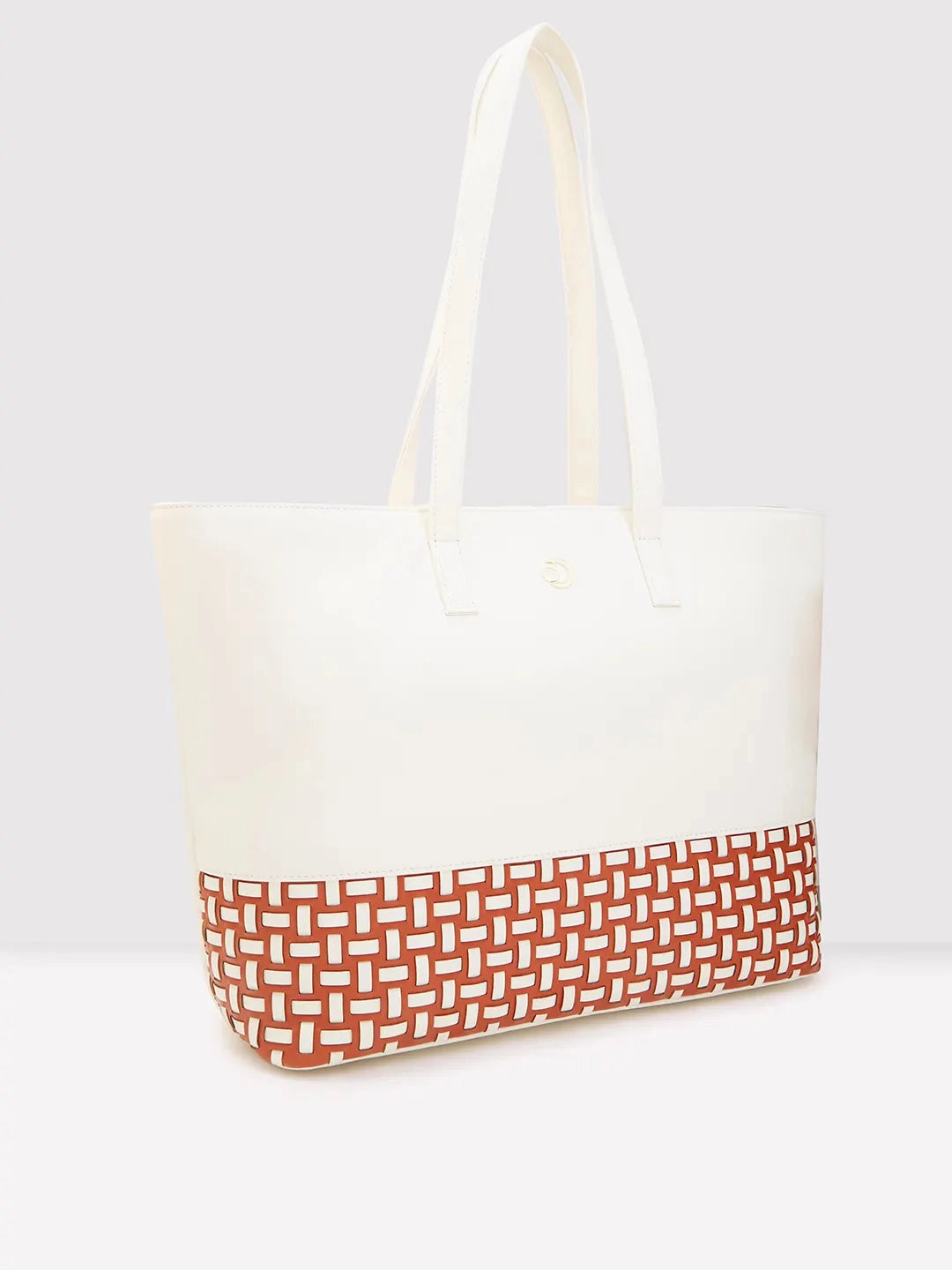 Caprese Zeta Large Vanilla Laptop Tote