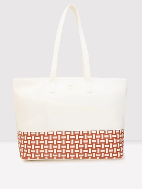 Caprese Zeta Large Vanilla Laptop Tote