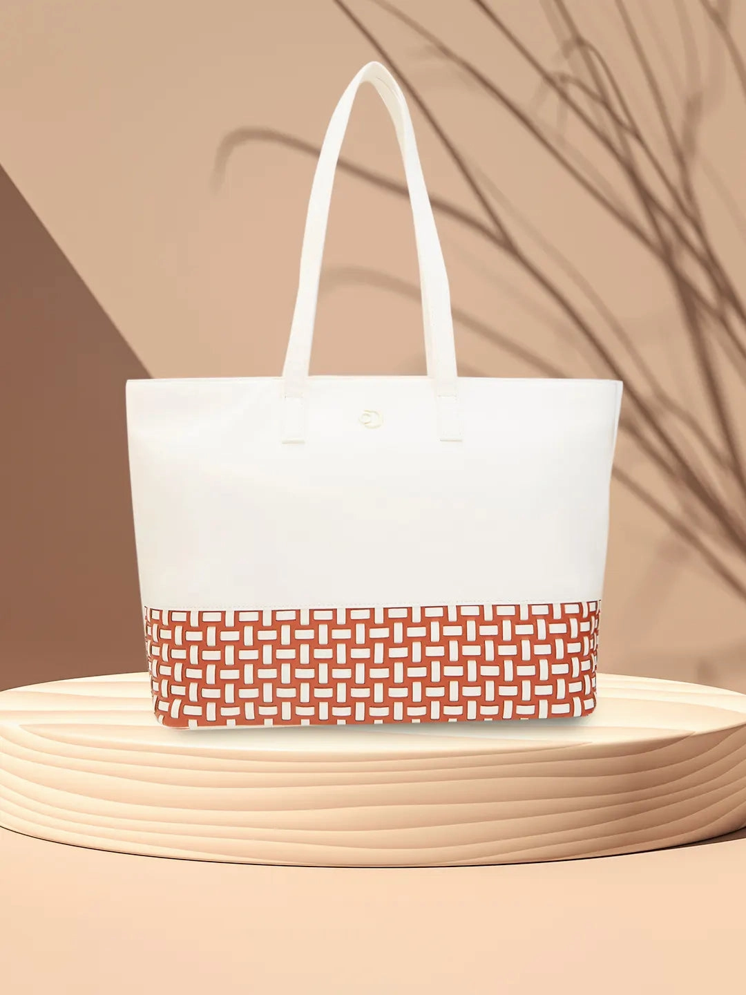 Caprese Zeta Large Vanilla Laptop Tote