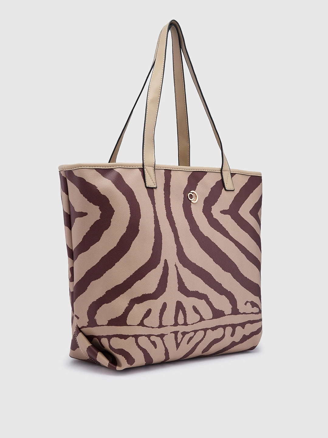 Caprese Zuzu Large Beige Tote Bag