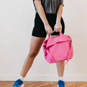 Carrie Catch All Shoulder Tote Bag In Pink