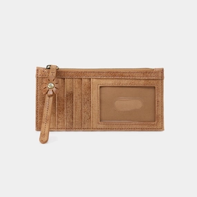 Carte Card Case In Buffed Leather - Whiskey