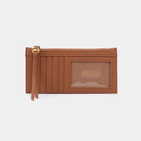 Carte Card Case In Pebbled Leather - Warm Honey