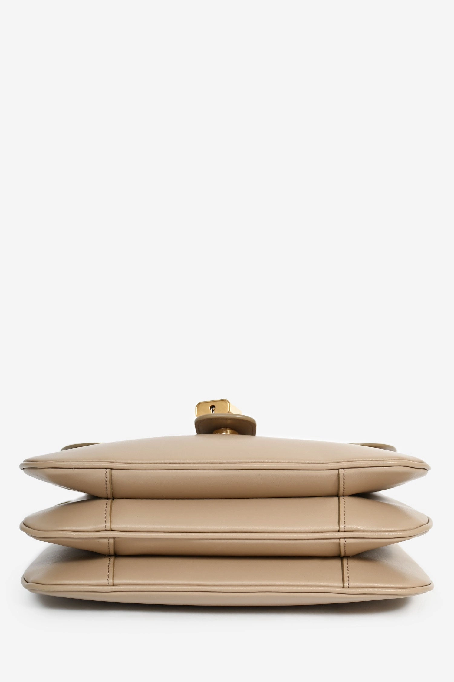 Celine 2022 Beige Leather Medium Tabou Crossbody Bag