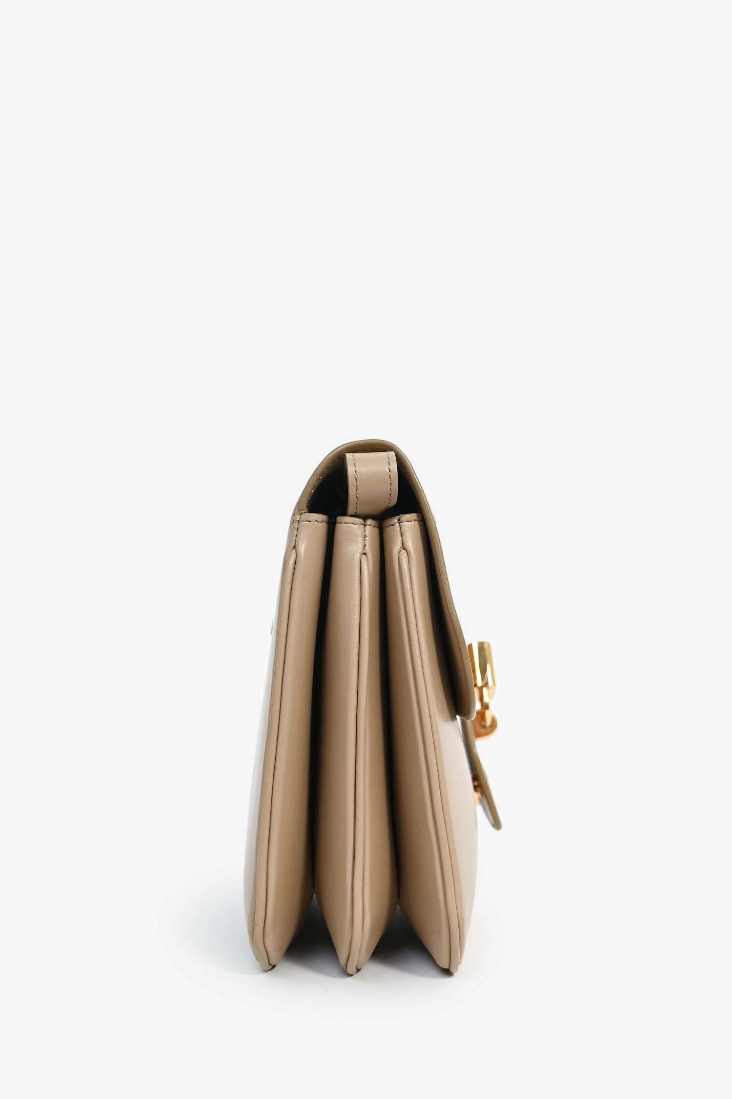 Celine 2022 Beige Leather Medium Tabou Crossbody Bag