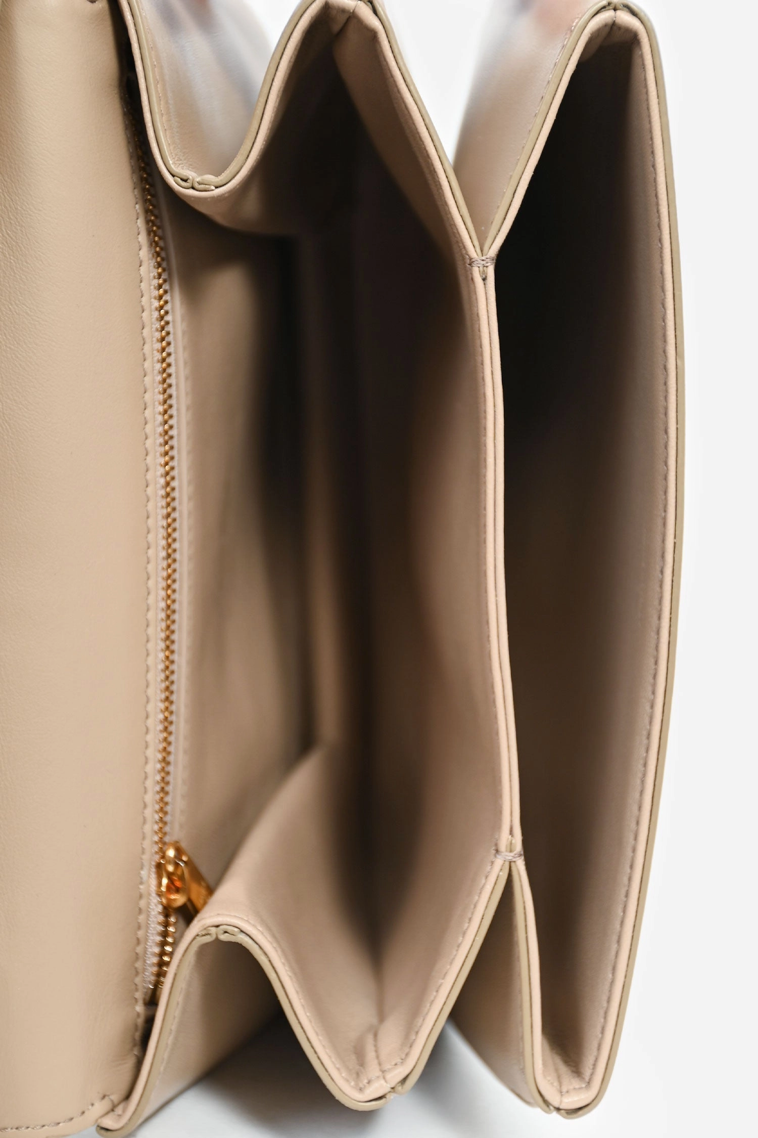 Celine 2022 Beige Leather Medium Tabou Crossbody Bag