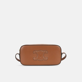 Celine - Mini Cuir Triomphe Camera Bag - Tan Smooth Calfskin GHW - Unused