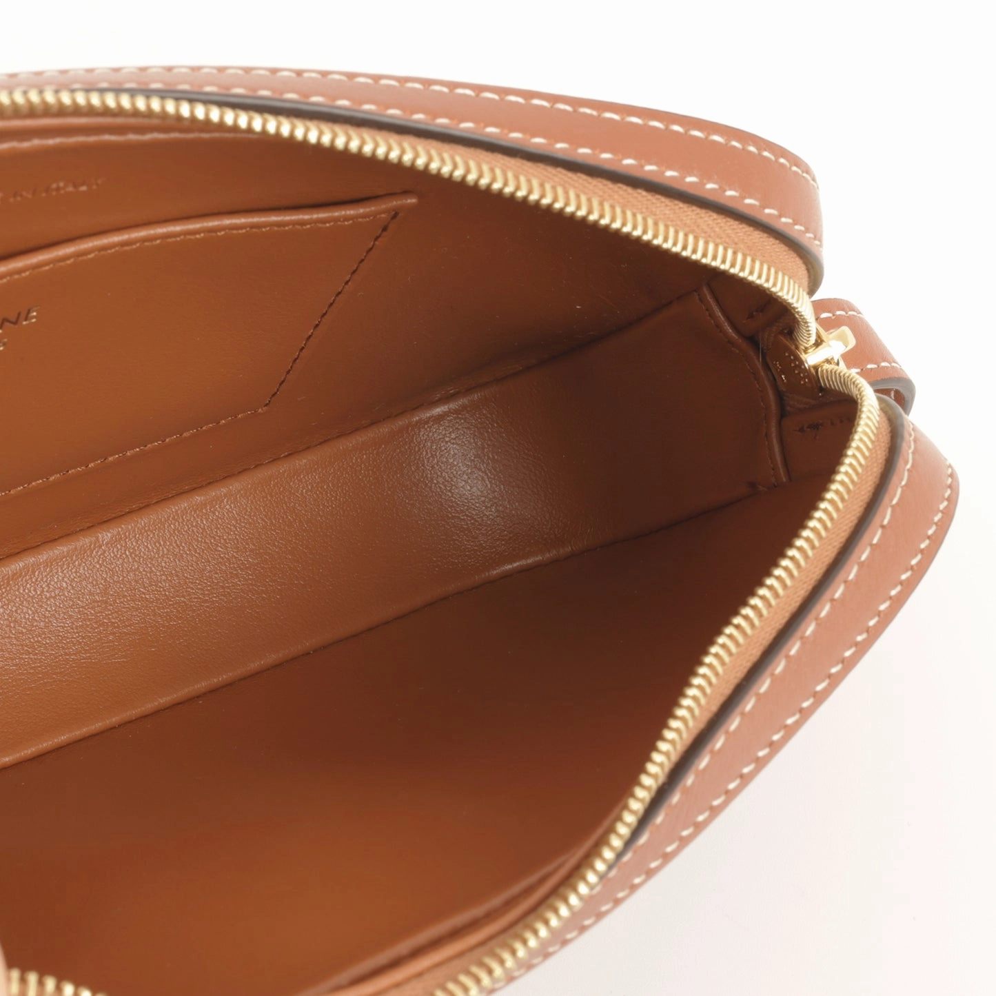 Celine - Mini Cuir Triomphe Camera Bag - Tan Smooth Calfskin GHW - Unused