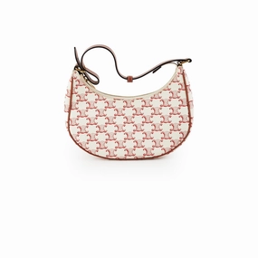 Celine Ava Triomphe Canvas Red