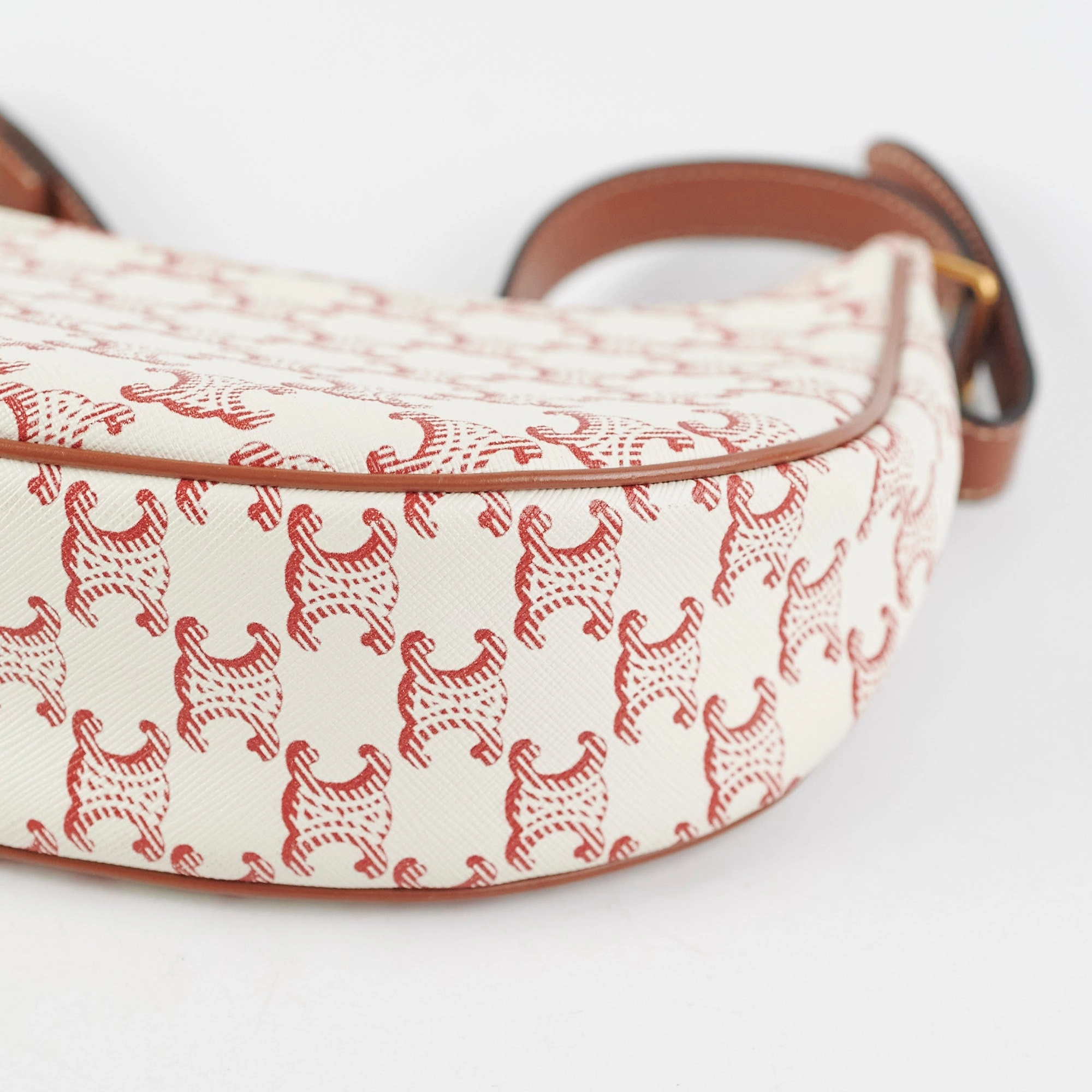 Celine Ava Triomphe Canvas Red