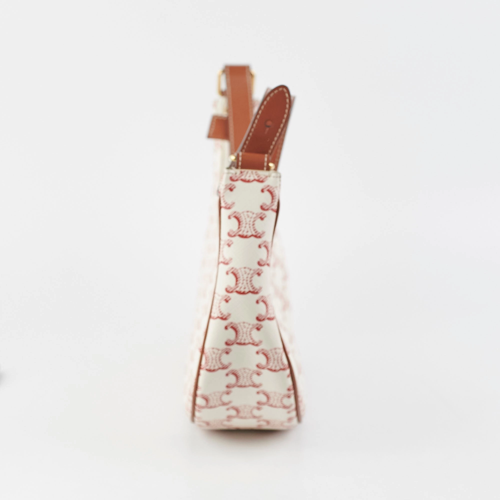Celine Ava Triomphe Canvas Red