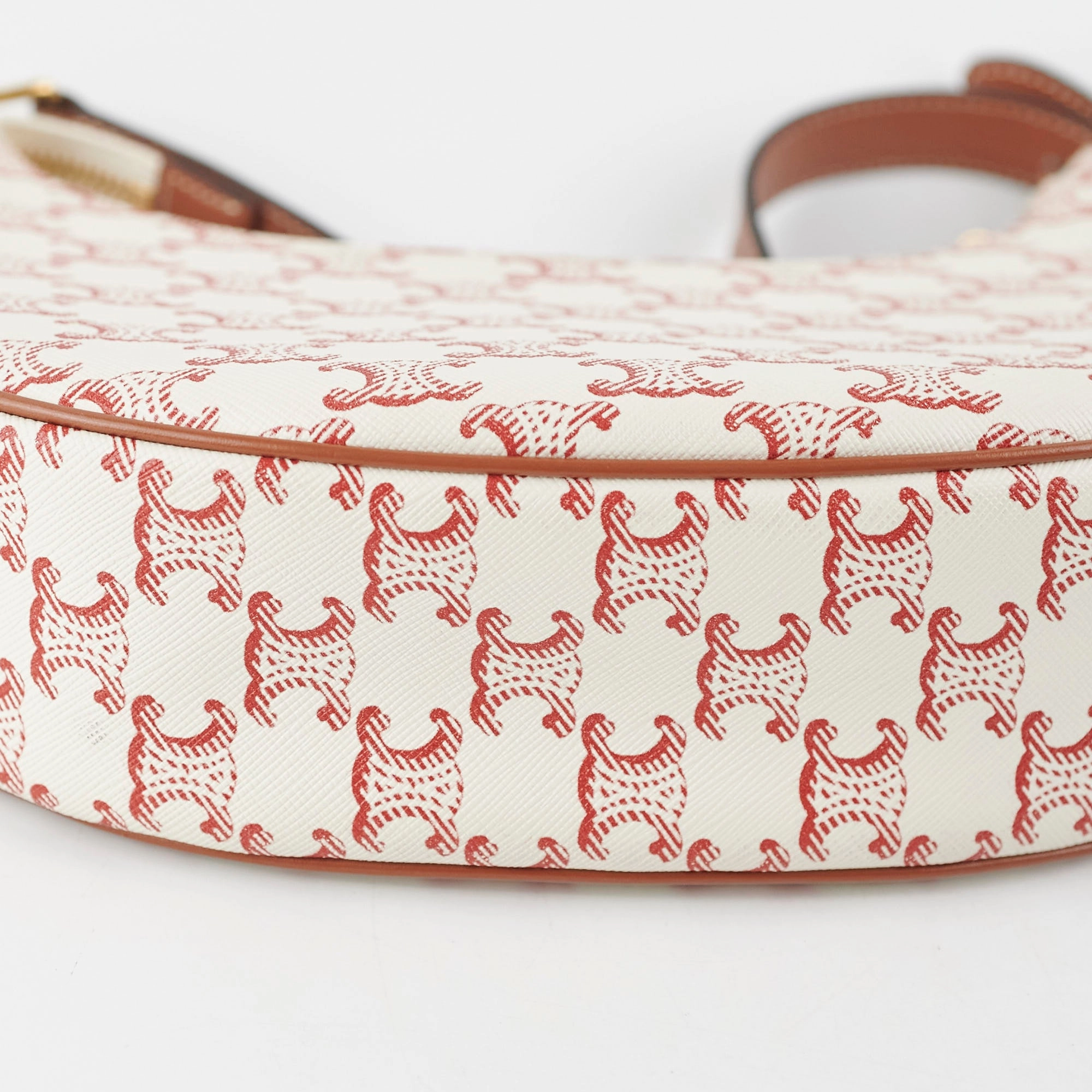 Celine Ava Triomphe Canvas Red