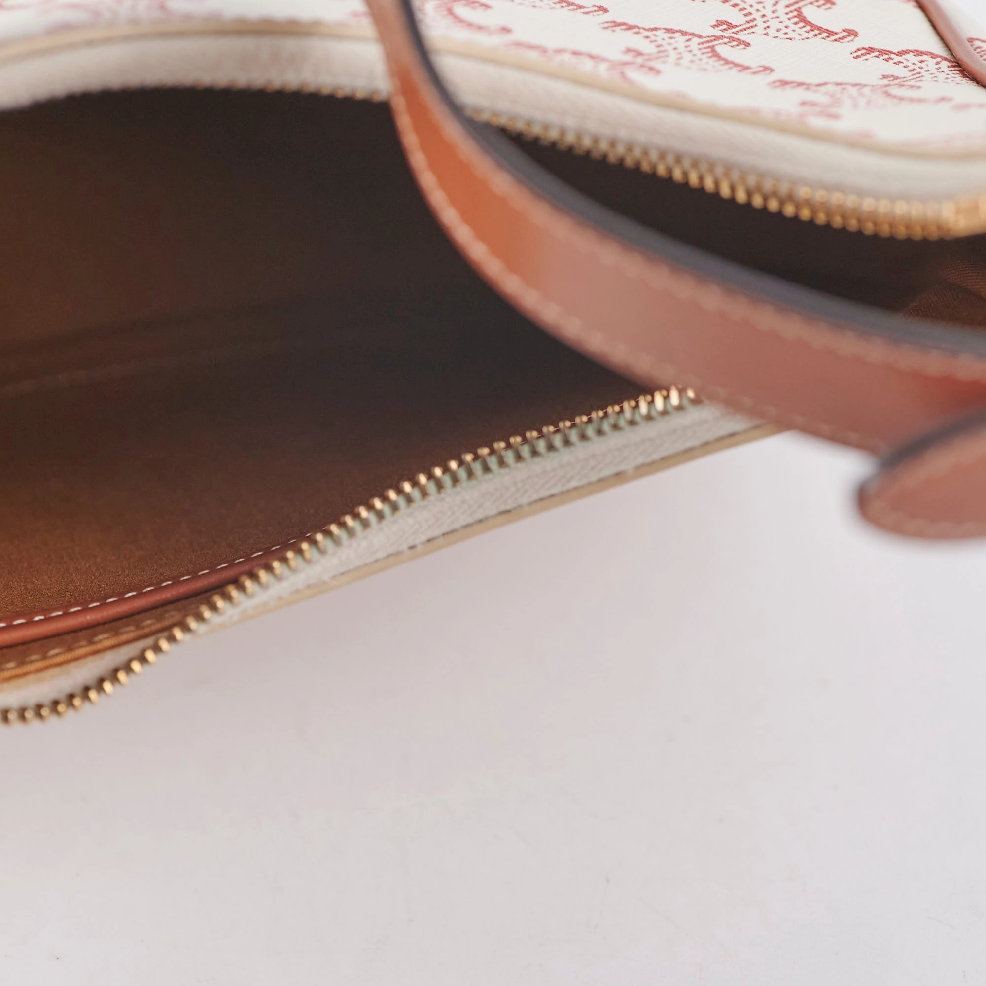 Celine Ava Triomphe Canvas Red