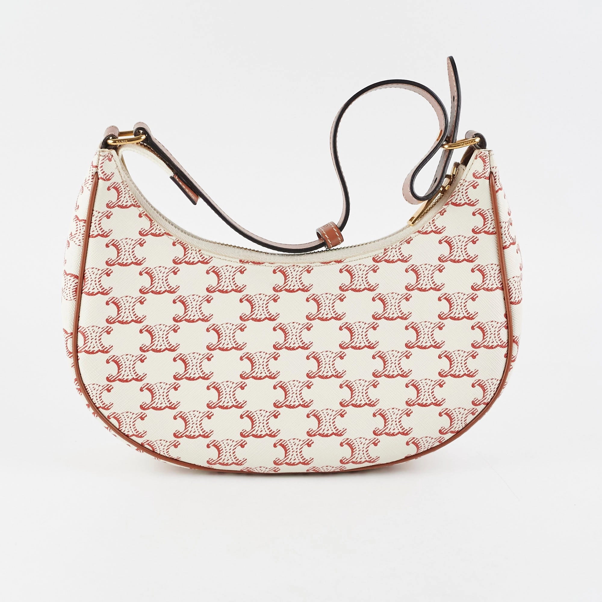 Celine Ava Triomphe Canvas Red