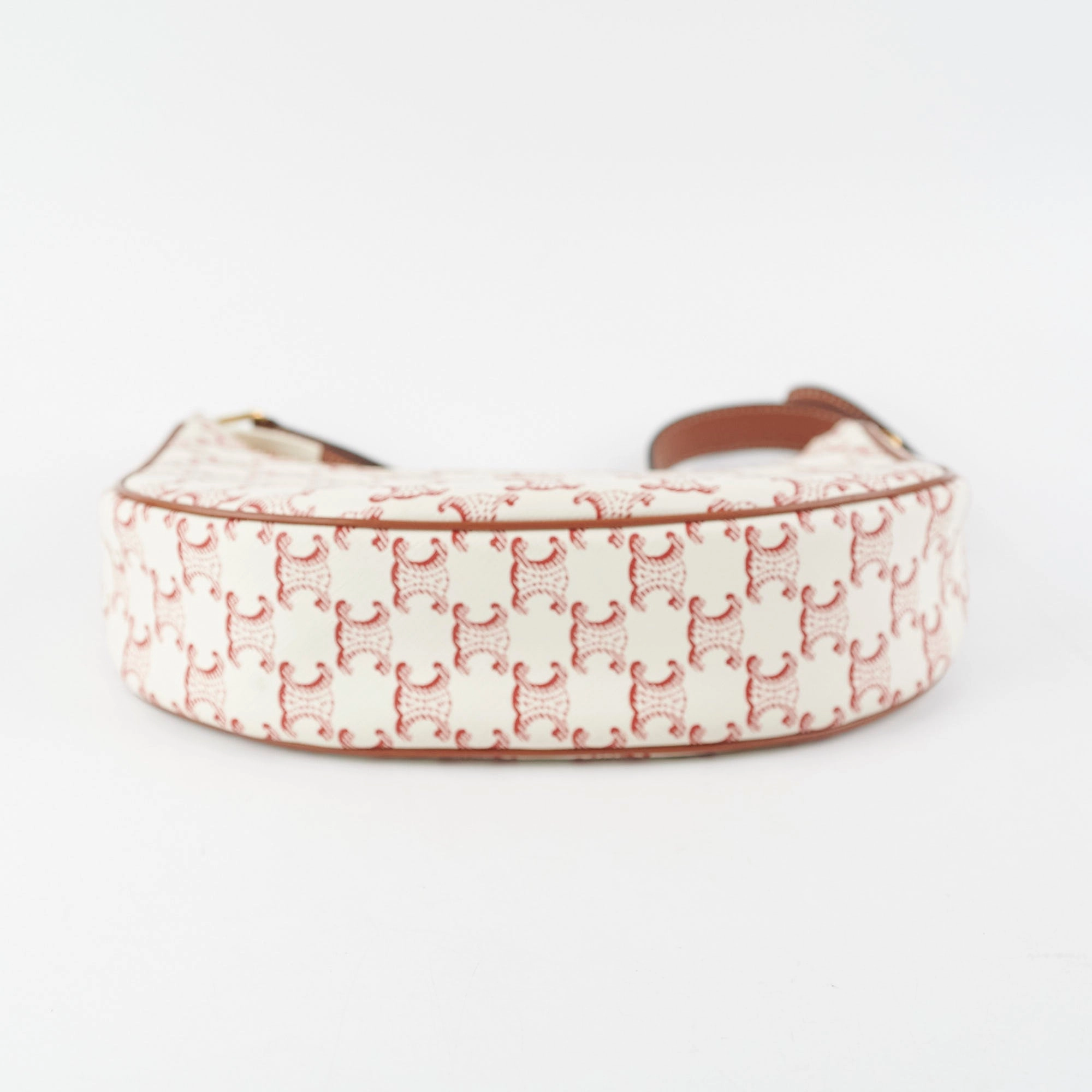 Celine Ava Triomphe Canvas Red