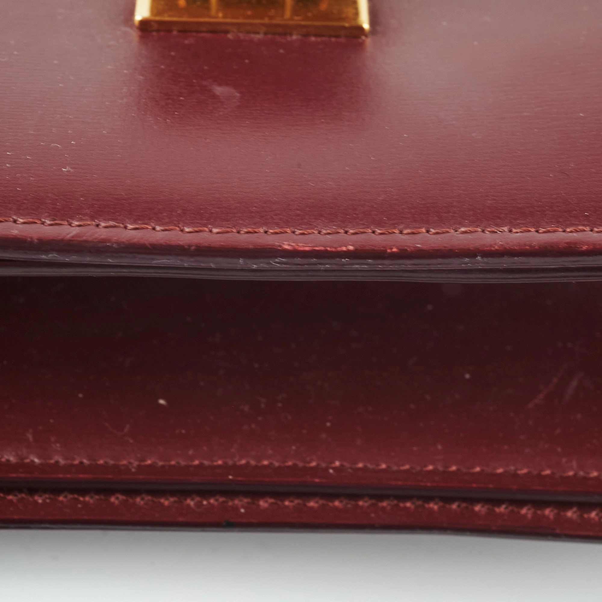 Celine Box Medium Burgundy