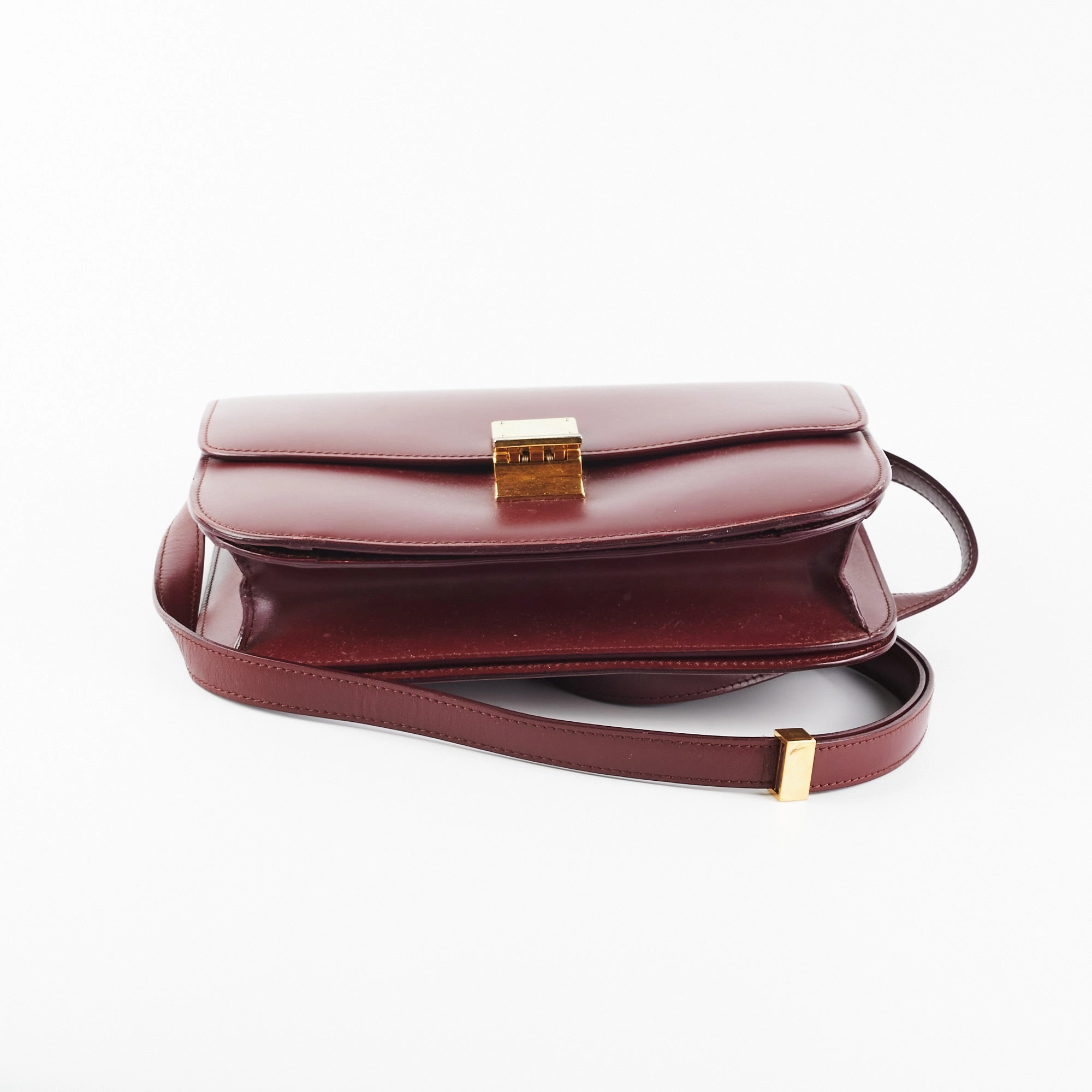 Celine Box Medium Burgundy