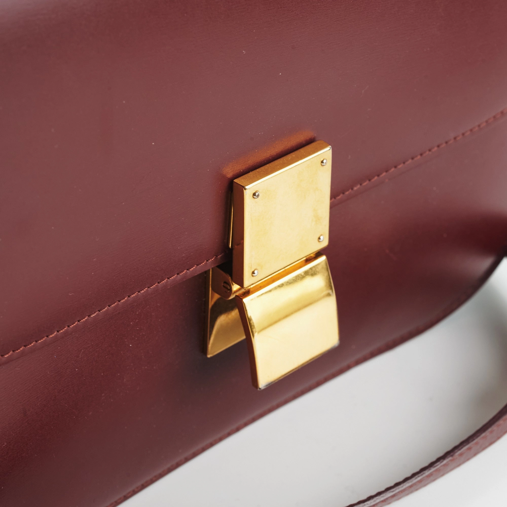 Celine Box Medium Burgundy