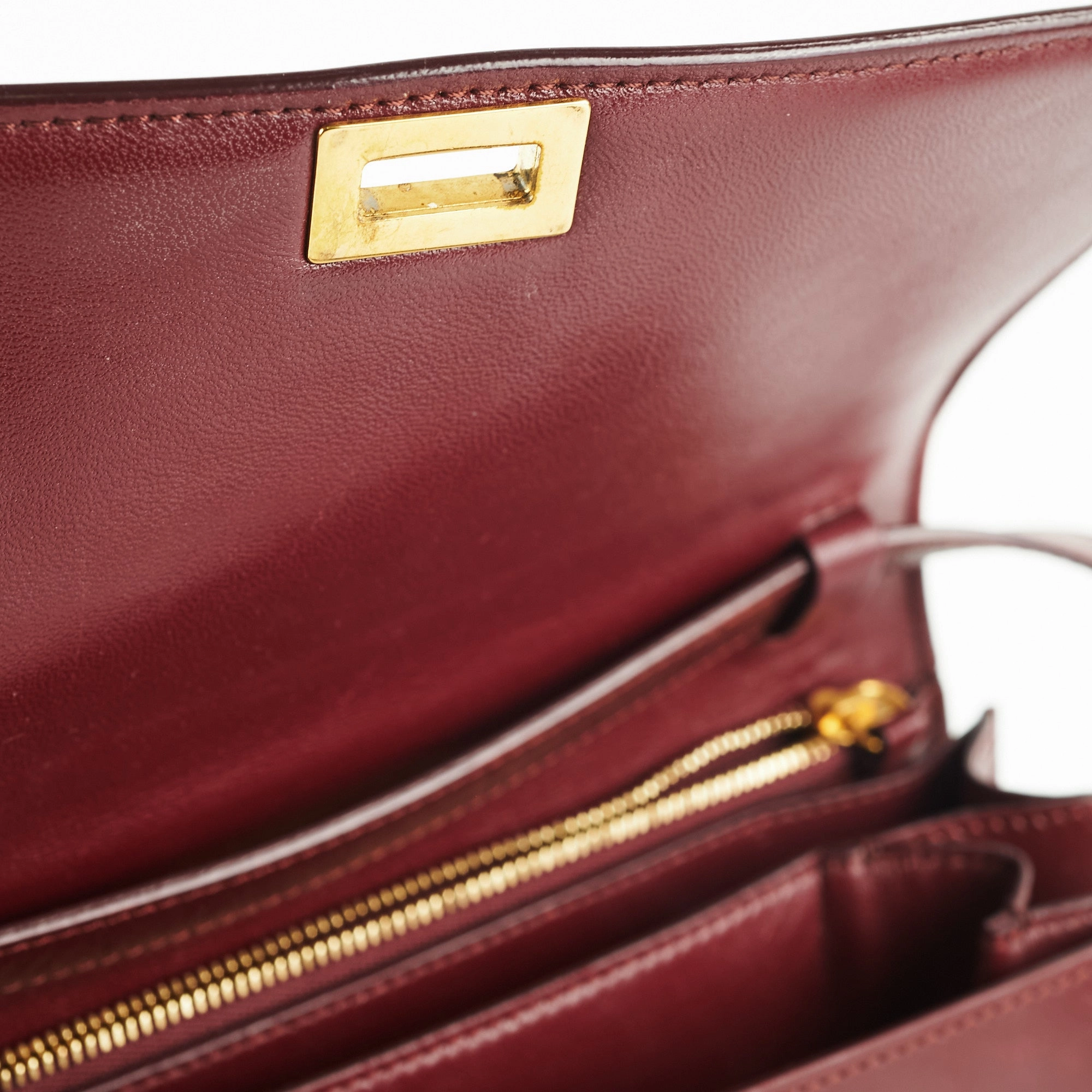 Celine Box Medium Burgundy
