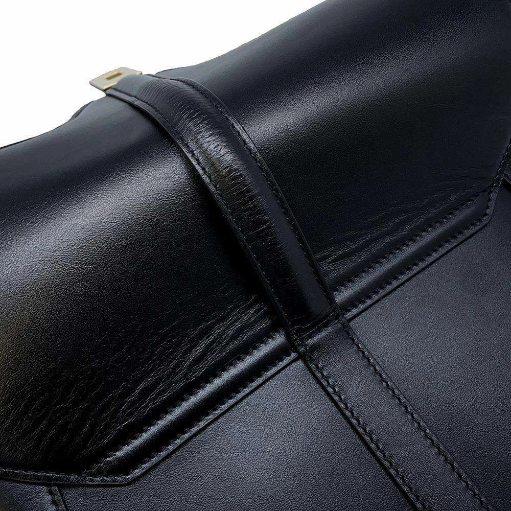 CELINE Busas 16 Shoulder Bag Black189193BEY Calf Leather Size Medium