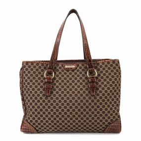 Celine Canvas Leather Tote Bag (Pre-Owned)
