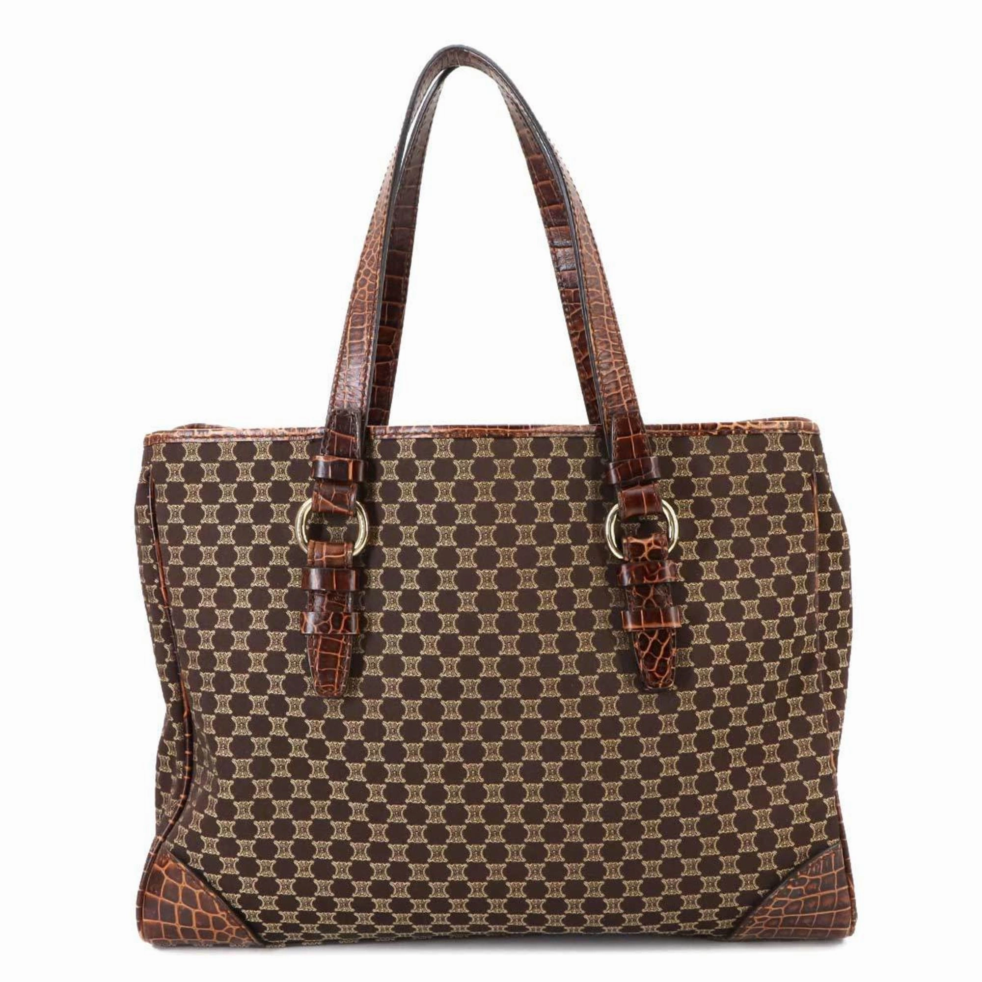 Celine Canvas Leather Tote Bag (Pre-Owned)