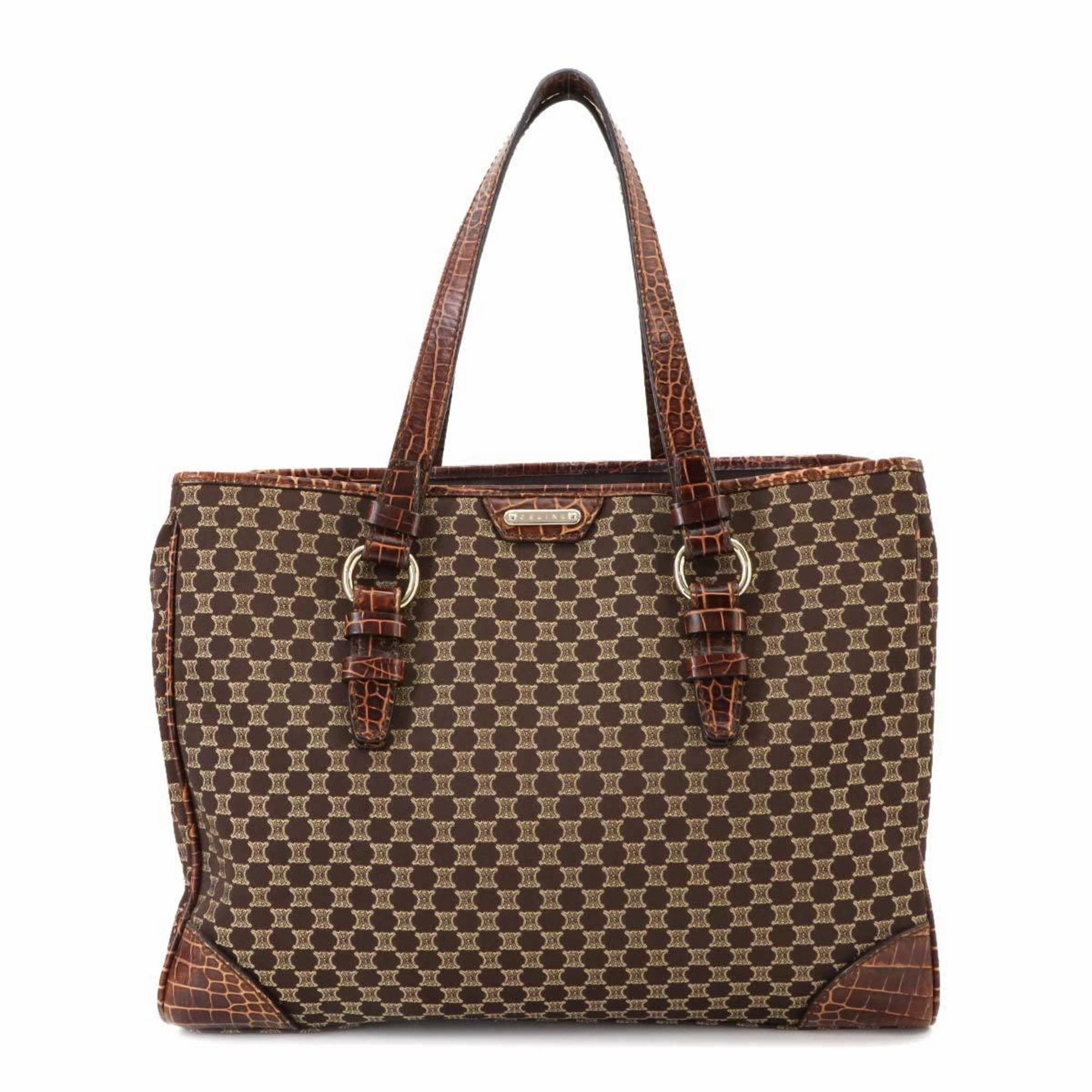 Celine Canvas Leather Tote Bag (Pre-Owned)