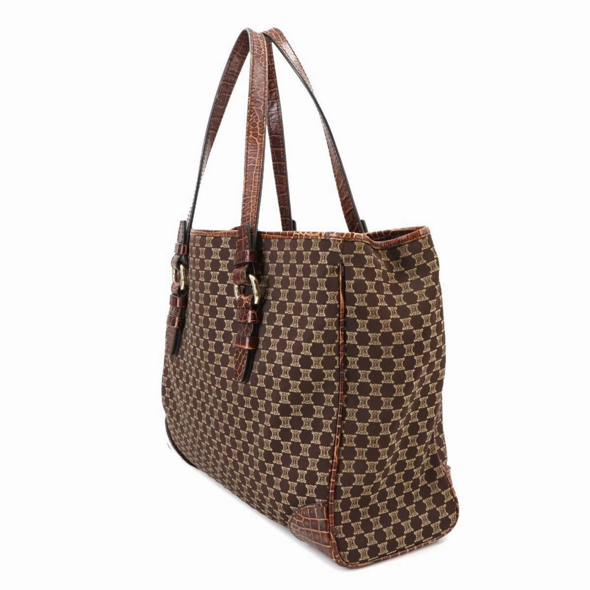 Celine Canvas Leather Tote Bag (Pre-Owned)