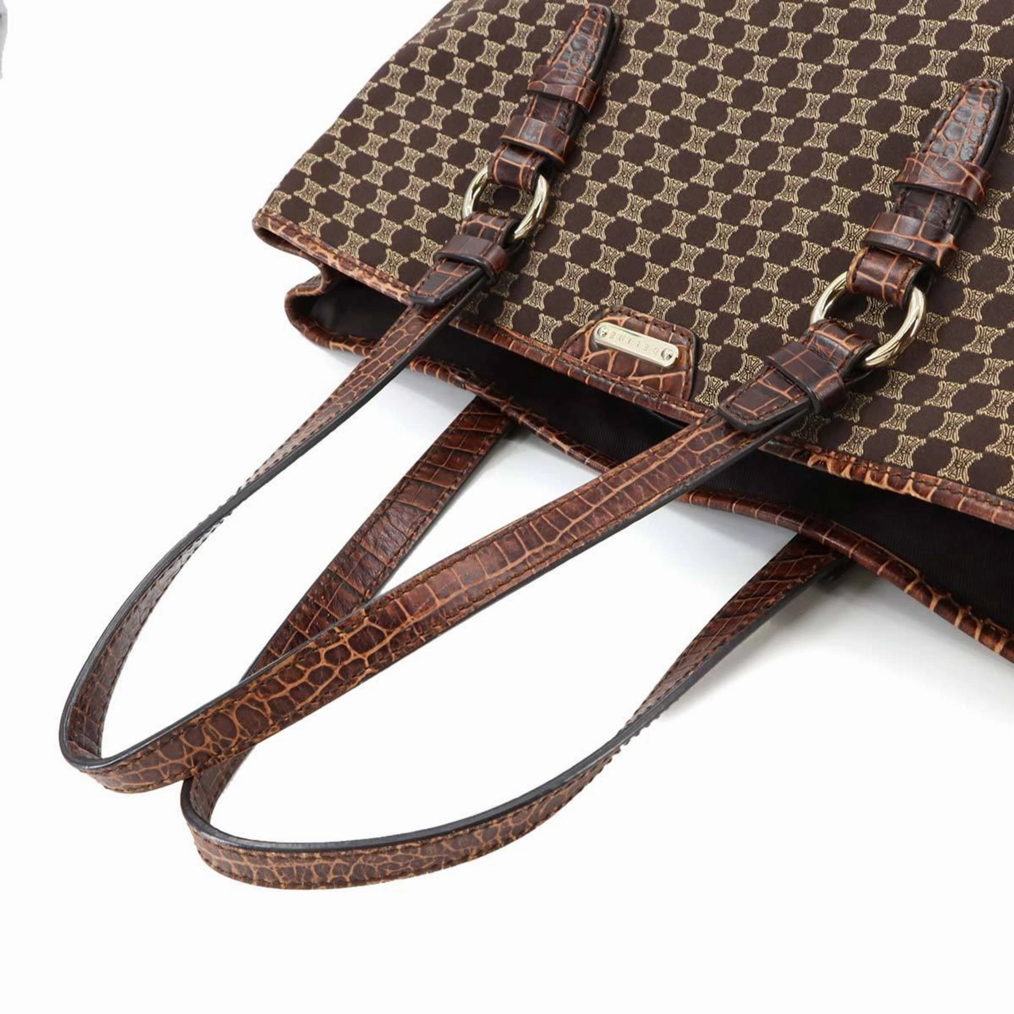 Celine Canvas Leather Tote Bag (Pre-Owned)