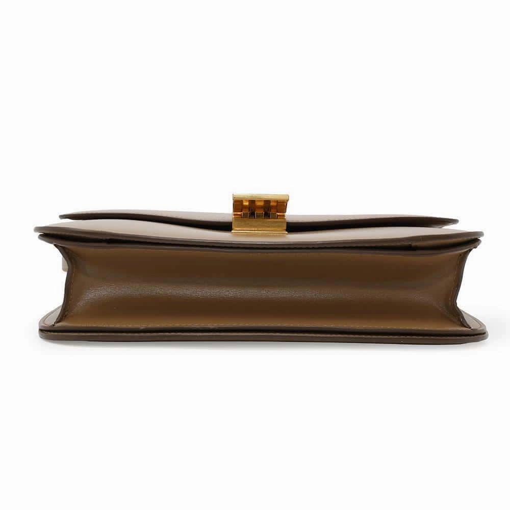 CELINE Classic Box Shoulder Bag Beige164173 Box Calf LeatherLeather Size Medium