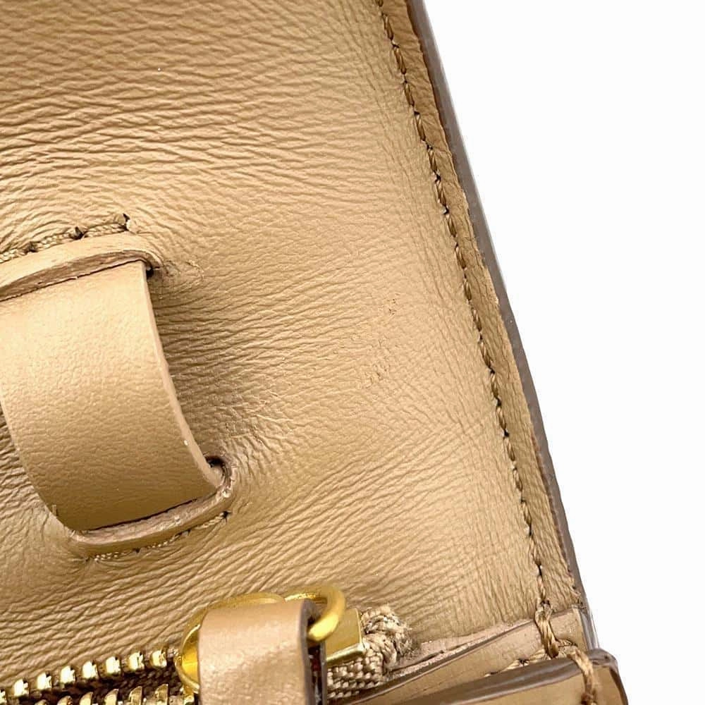 CELINE Classic Box Shoulder Bag Beige164173 Box Calf LeatherLeather Size Medium