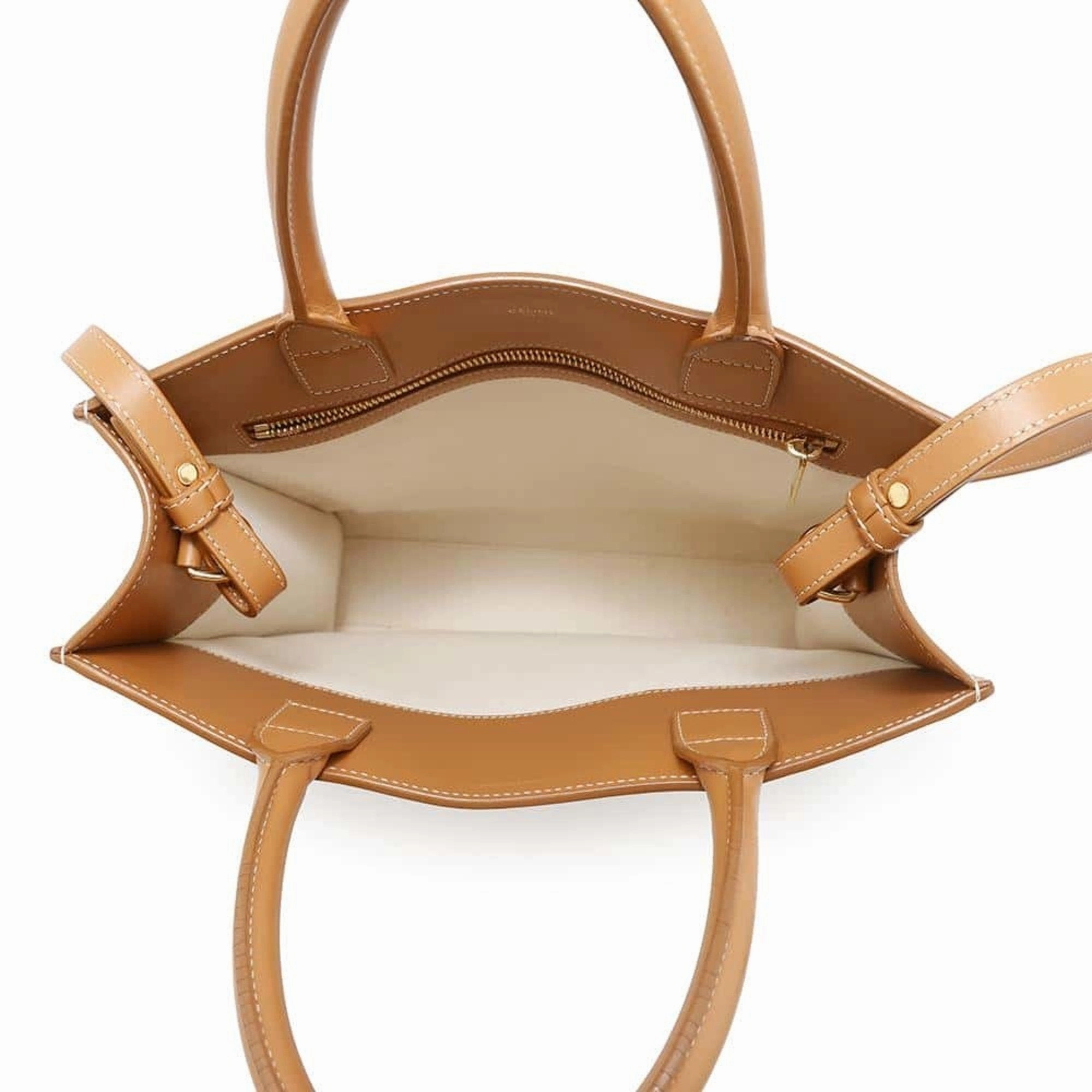 Celine Leather Canvas Shoulder Bag Tote Bag (Pre-Owned)