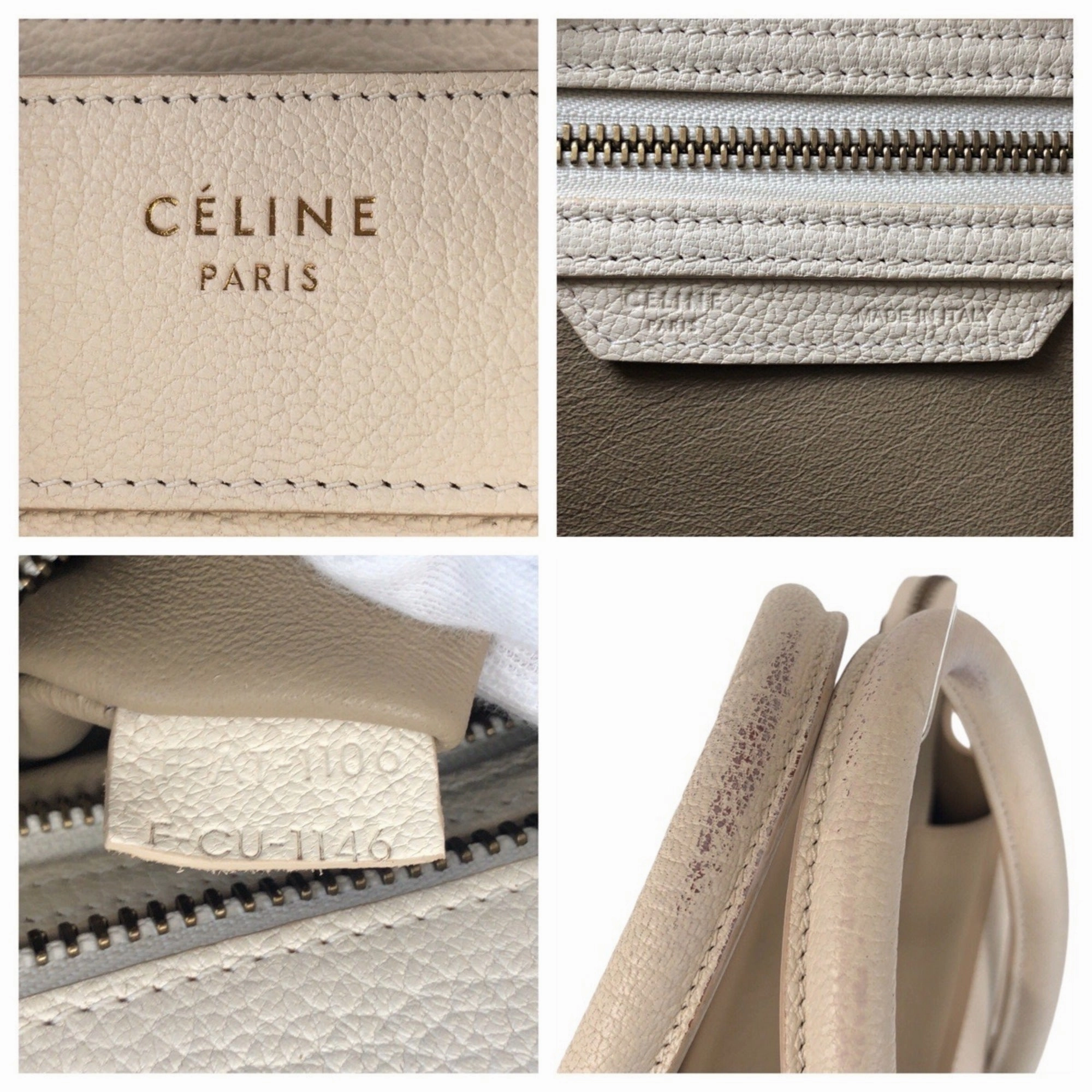 Celine Leather Handbag Tote Bag (Pre-Owned)