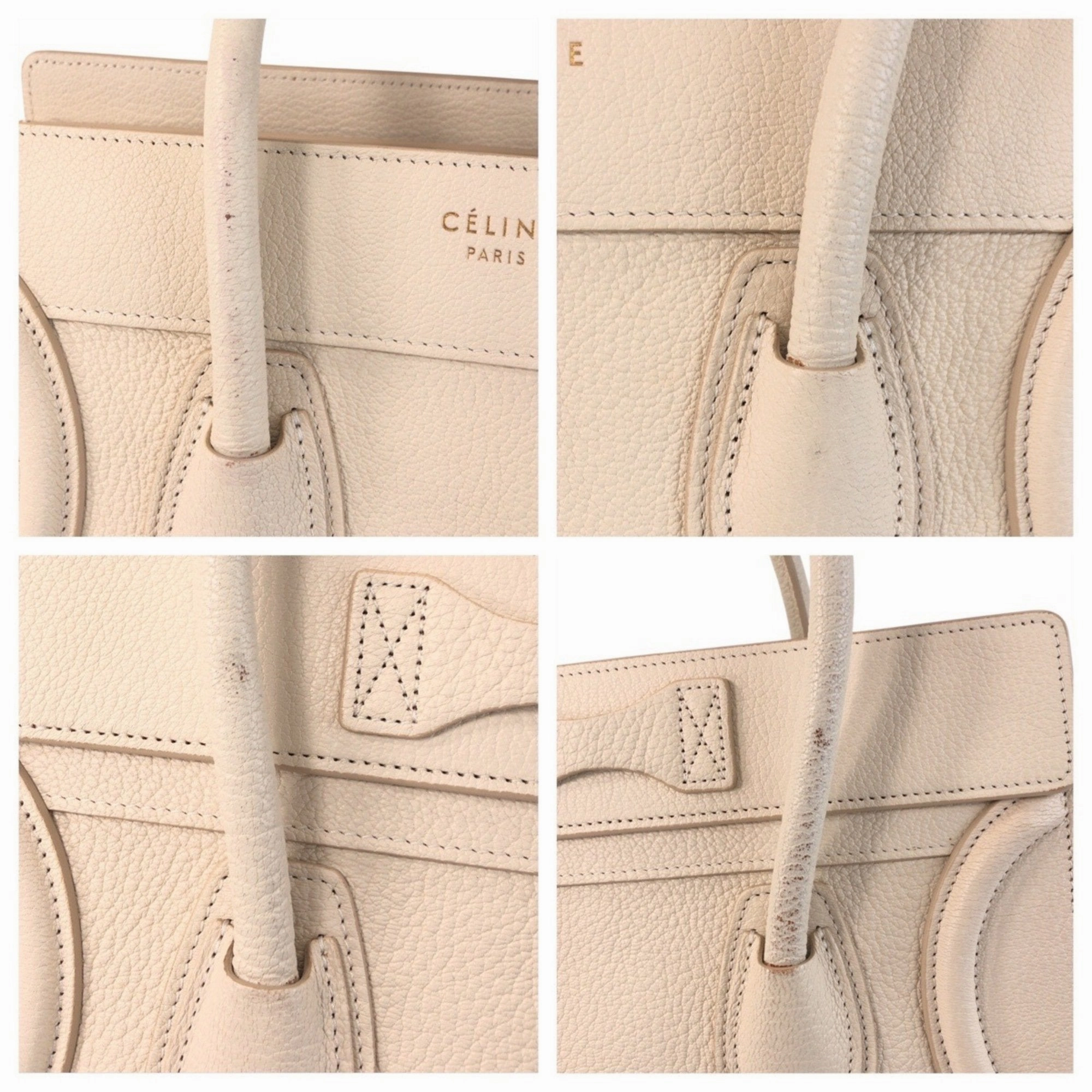Celine Leather Handbag Tote Bag (Pre-Owned)