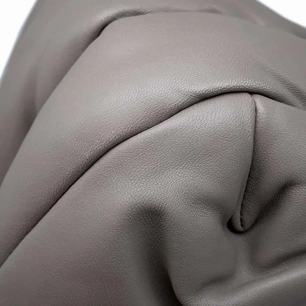 CELINE Pillow Shoulder Bag Gray Leather
