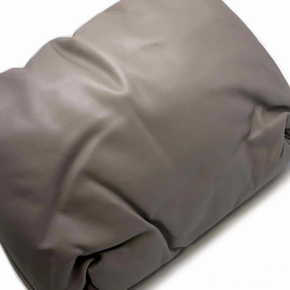 CELINE Pillow Shoulder Bag Gray Leather